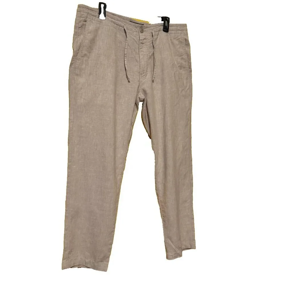 J.S. A. Bank Pants Reserve Linen (72%) Blend‎ Luxury SZ *36 x 20 Tailored Fit